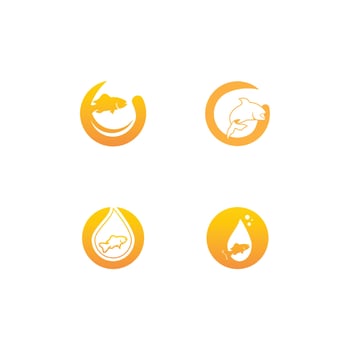 Fish Oil Logo Vector Illustration Template