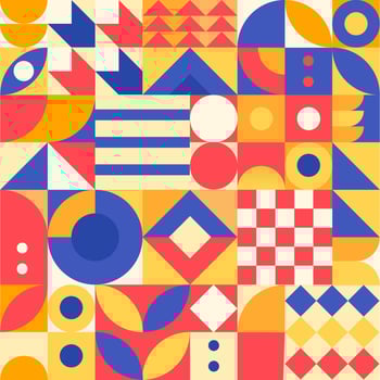 Geometric Seamless Pattern Background vector