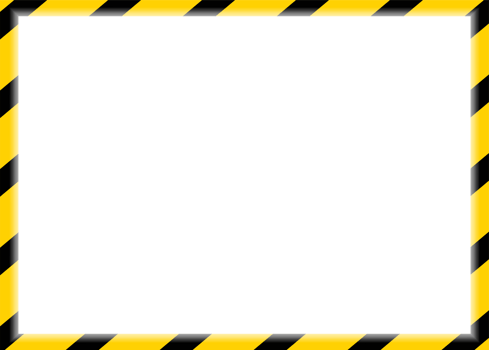 Yellow Caution Tape Frame png