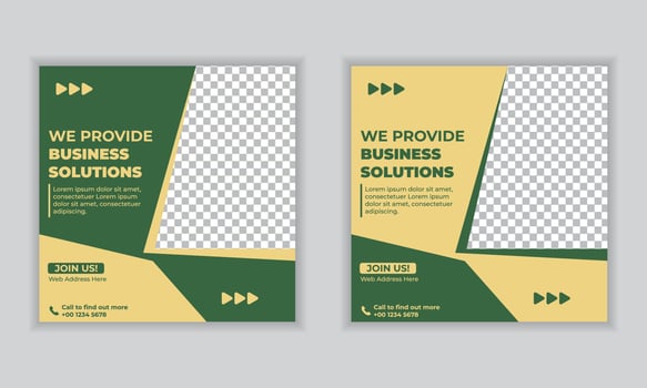 DIGITAL MARKETING SOCIAL MEDIA BANNER TEMPLATE vector