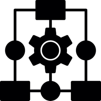 Workflow Process Vector Icon Design