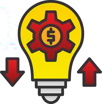 Project Revenue Vector Icon Design