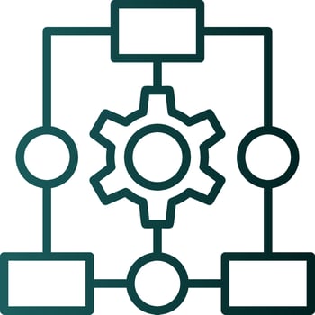 Workflow Process Vector Icon Design