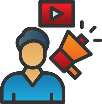 Promoter Vector Icon Design