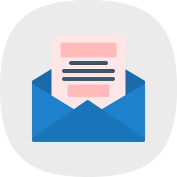 Newsletter Vector Icon Design