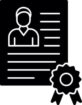Employee Qualification Vector Icon Design