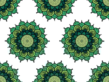 Mandala Seamless Pattern vector