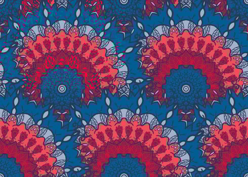 Mandala Seamless Pattern vector