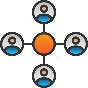 360 Degree Feedback Vector Icon Design