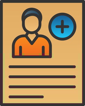 Employee Account Vector Icon Design