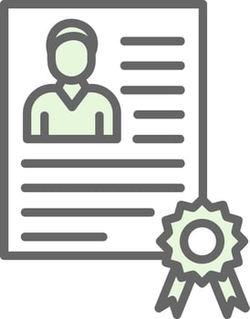 Employee Qualification Vector Icon Design