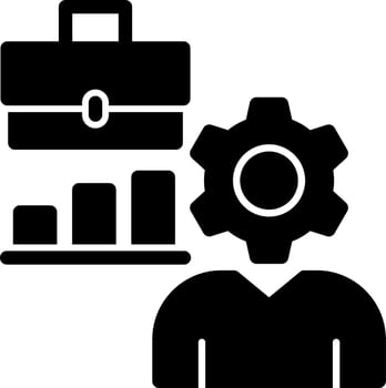 Hard At Work Vector Icon Design