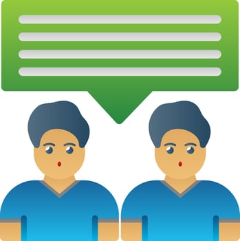 Discussion Vector Icon Design