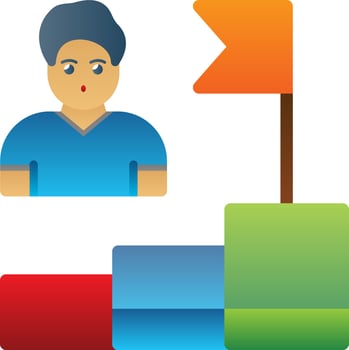 Go To Success Vector Icon Design