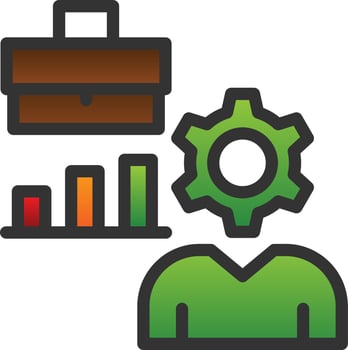 Hard At Work Vector Icon Design