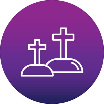 Cemetery Vector Icon