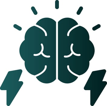 Brain Power Vector Icon Design