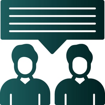 Discussion Vector Icon Design