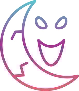 Half Moon Vector Icon