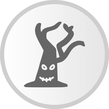 Tree Halloween. Vector Icon