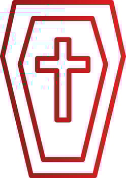 Coffin Vector Icon