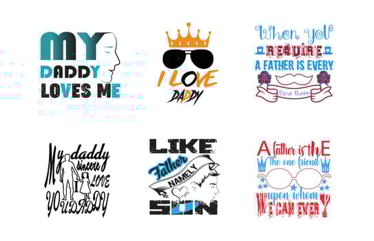 Valentines day father loves design vector
