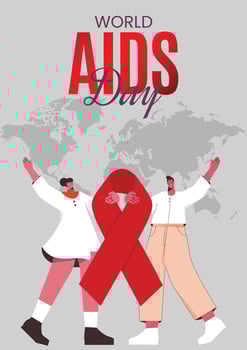 World Aids Day concept. Vector illustration EPS10