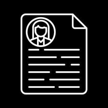 CV Vector Icon