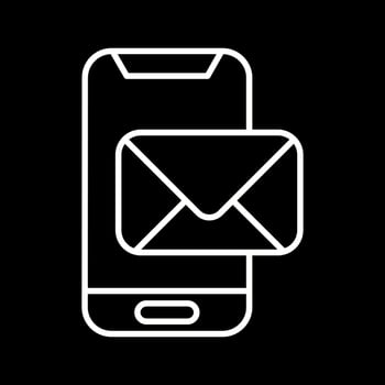 Phone Mail Vector Icon