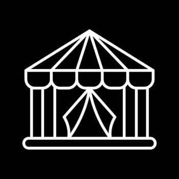 Circus Tent Vector Icon