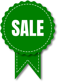 green and white sale labels png