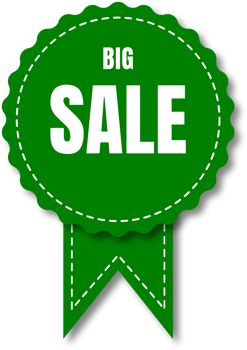 green and white big sale labels png