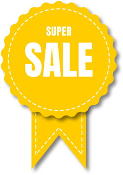 yellow and white super sale labels png