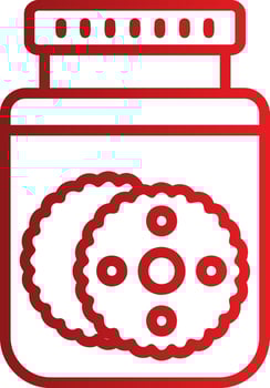 Cookies Jar Vector Icon