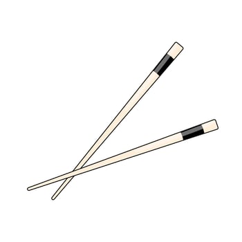 Bamboo Wooden Sticks for Sushi vector