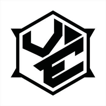 VE Logo monogram design template vector