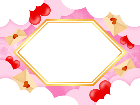 Valentine Love Frame Background png