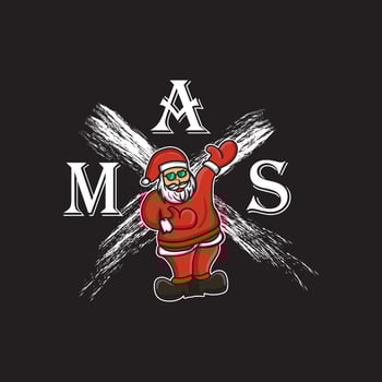 illustration vector design santa claus. very suitable for clothing design, t-shirts and printing