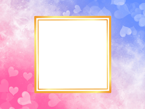 Valentine Square Frame Background png