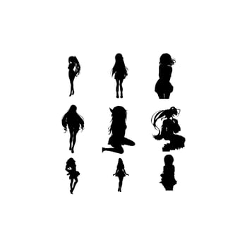 ladysexy woman set illustration design vector
