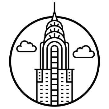 World famous building - Chrysler vector