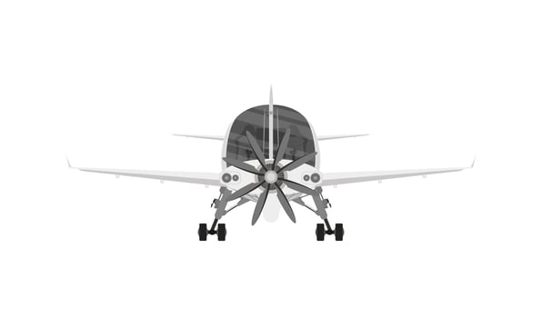 The plane of World War II. Simple gradients only - no gradient mesh. vector