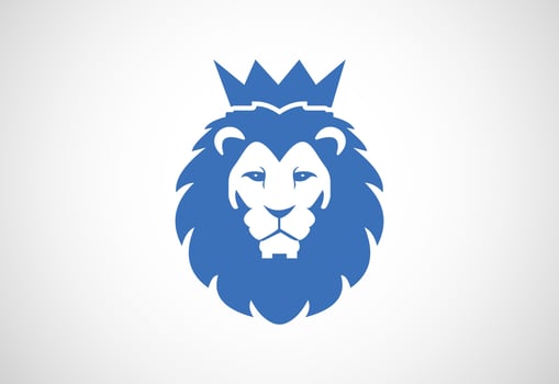 The Lion logo design, Vector design template