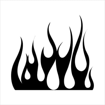 fire set logo. vector set of fire silhouettes with various shapes of burning coals. fire vector pack