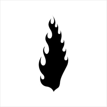 fire set logo. vector set of fire silhouettes with various shapes of burning coals. fire vector pack