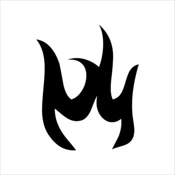 fire set logo. vector set of fire silhouettes with various shapes of burning coals. fire vector pack