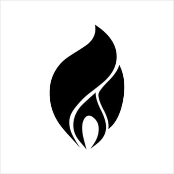 fire set logo. vector set of fire silhouettes with various shapes of burning coals. fire vector pack