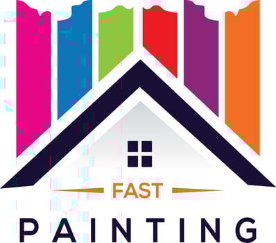 Paint home sign icon. Painting tool symbol. Logotype with Thank you ribbon. Vector. paint home icon Art. vector