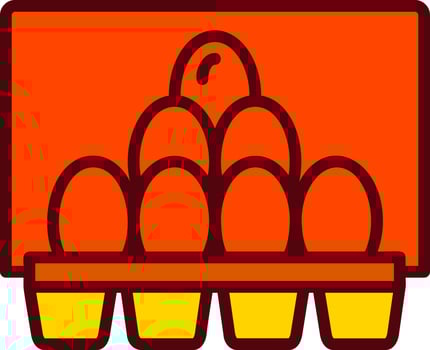 Egg Carton Vector Icon