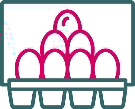 Egg Carton Vector Icon